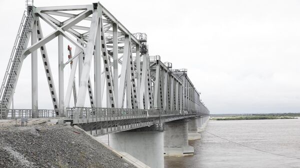 Строительство моста Нижнеленинское - Тунцзян