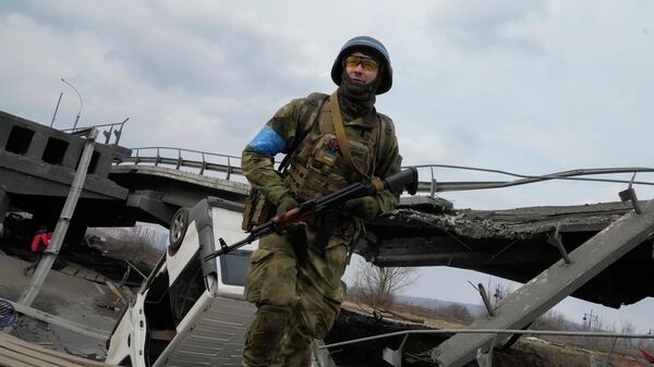 Военнослужащий ВСУ в Киевской области