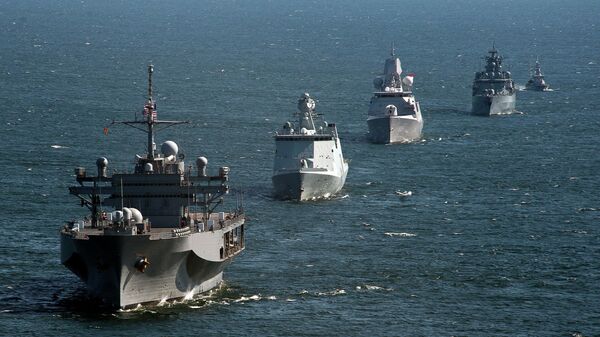 Корабли НАТО во время учений