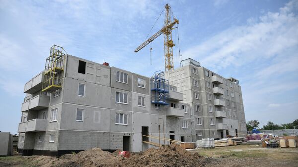 Строительство нового жилого дома на Проспекте Мира в Мариуполе