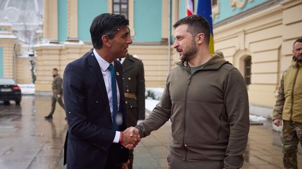 Премьер-министр Великобритании Риши Сунак и президент Украины Владимир Зеленский 