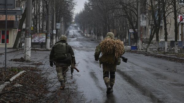 Украинские военные в Артемовске 