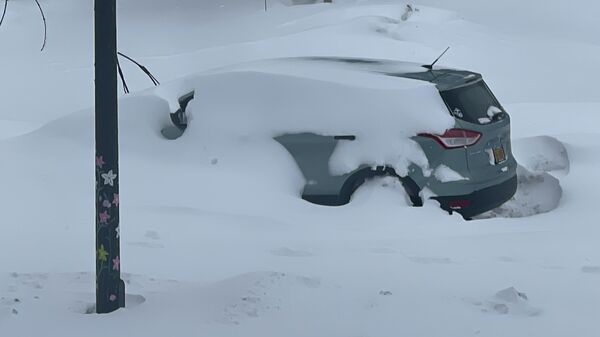 Последствия снегопада в Баффало, США