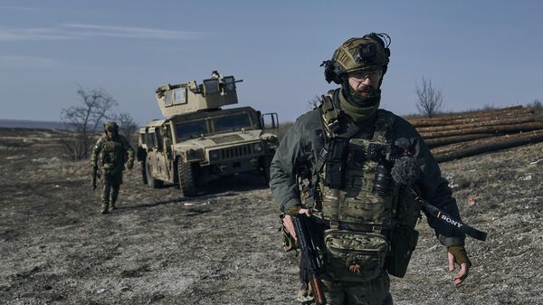 Украинские военнослужащие под Артемовском