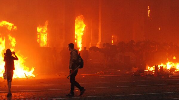 Пожар в Доме профсоюзов в Одессе 2 мая 2014 года