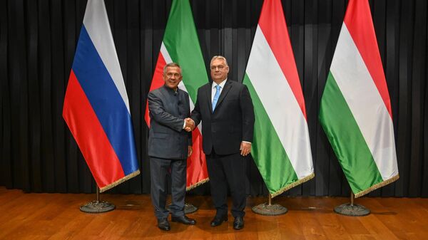 Встреча Раиса Республики Татарстан Рустама Минниханова с Премьер-министром Венгрии Виктором Орбаном