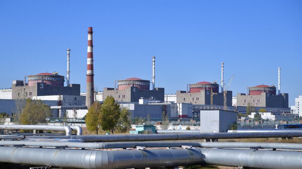 Энергоблоки Запорожской АЭС в Энергодаре