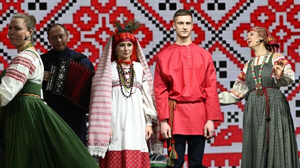 Свадебная церемония по тульским традициям на Международной выставке-форуме Россия