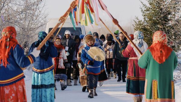 Иностранные участники всемирного фестиваля молодежи в Салехарде