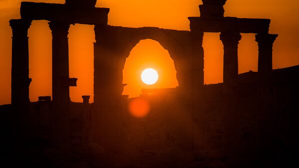 Древняя Пальмира на закате