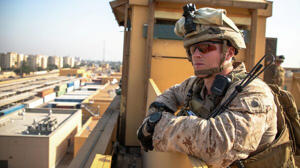 Морской пехотинец США в Багдаде