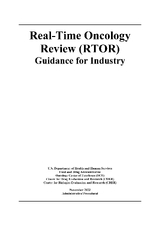 Real-time oncology review (RTOR): guidance for industry