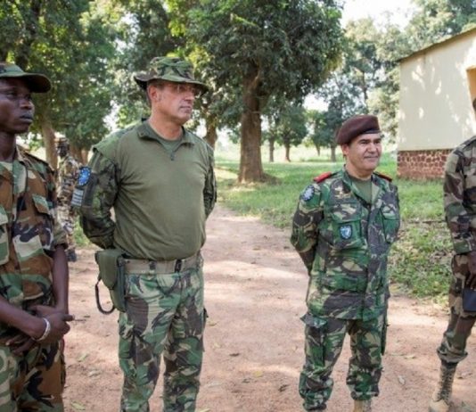 Fin dde formation par l'EUTM des soldats FACA au camp Kassaï de Bangui. CopyrightCNC