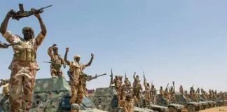 Les militaires tchadiens en mouvement au Tchad