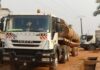 un camion de transport de bois entre la Centrafrique et le Cameroun