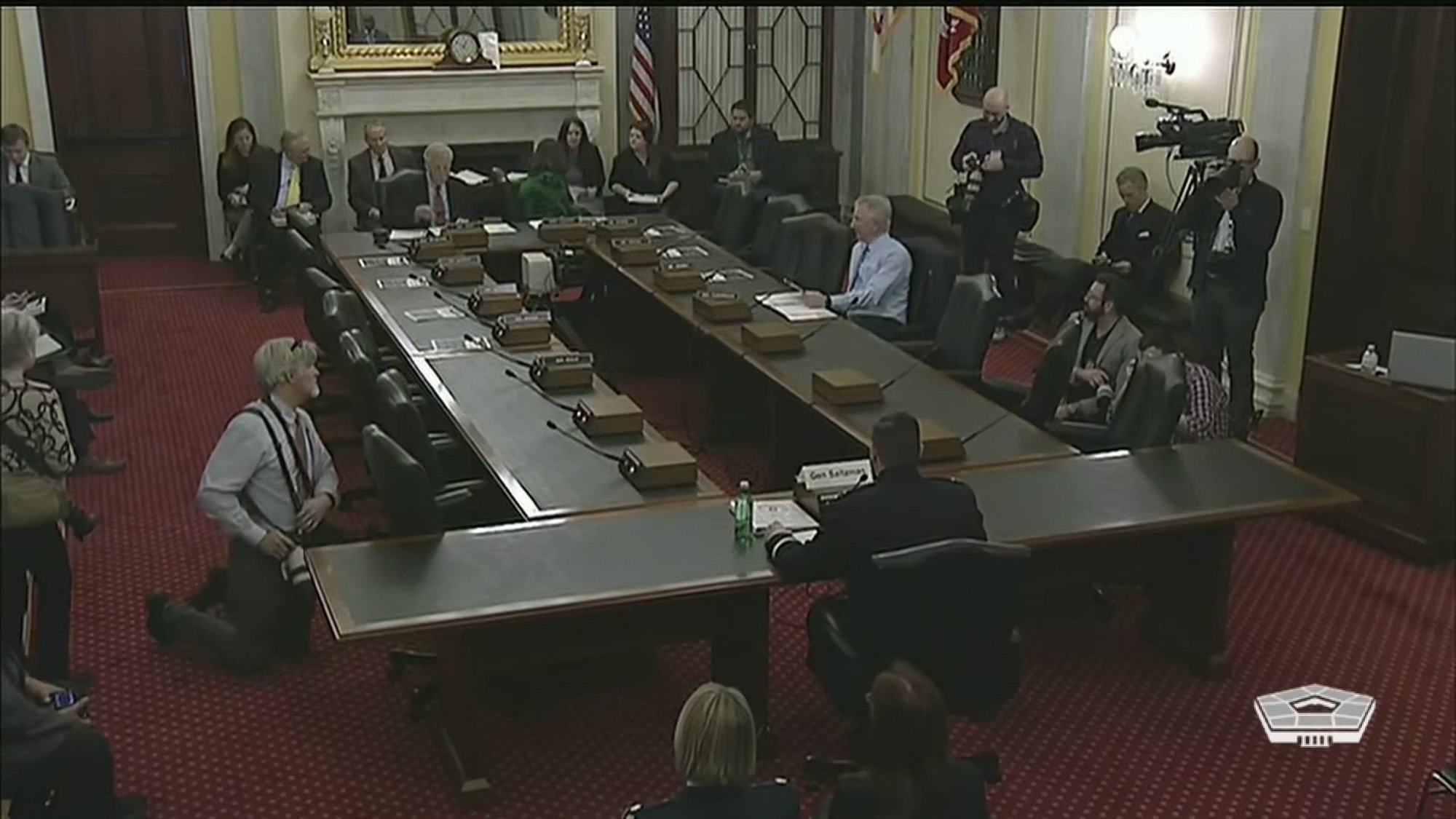 Gen. B. Chance Saltzman, U.S. Space Force chief of Space Operations, addresses the Senate Armed Services Committee on the defense authorization request for fiscal year 2024 and future years defense program during a subcommittee hearing. 