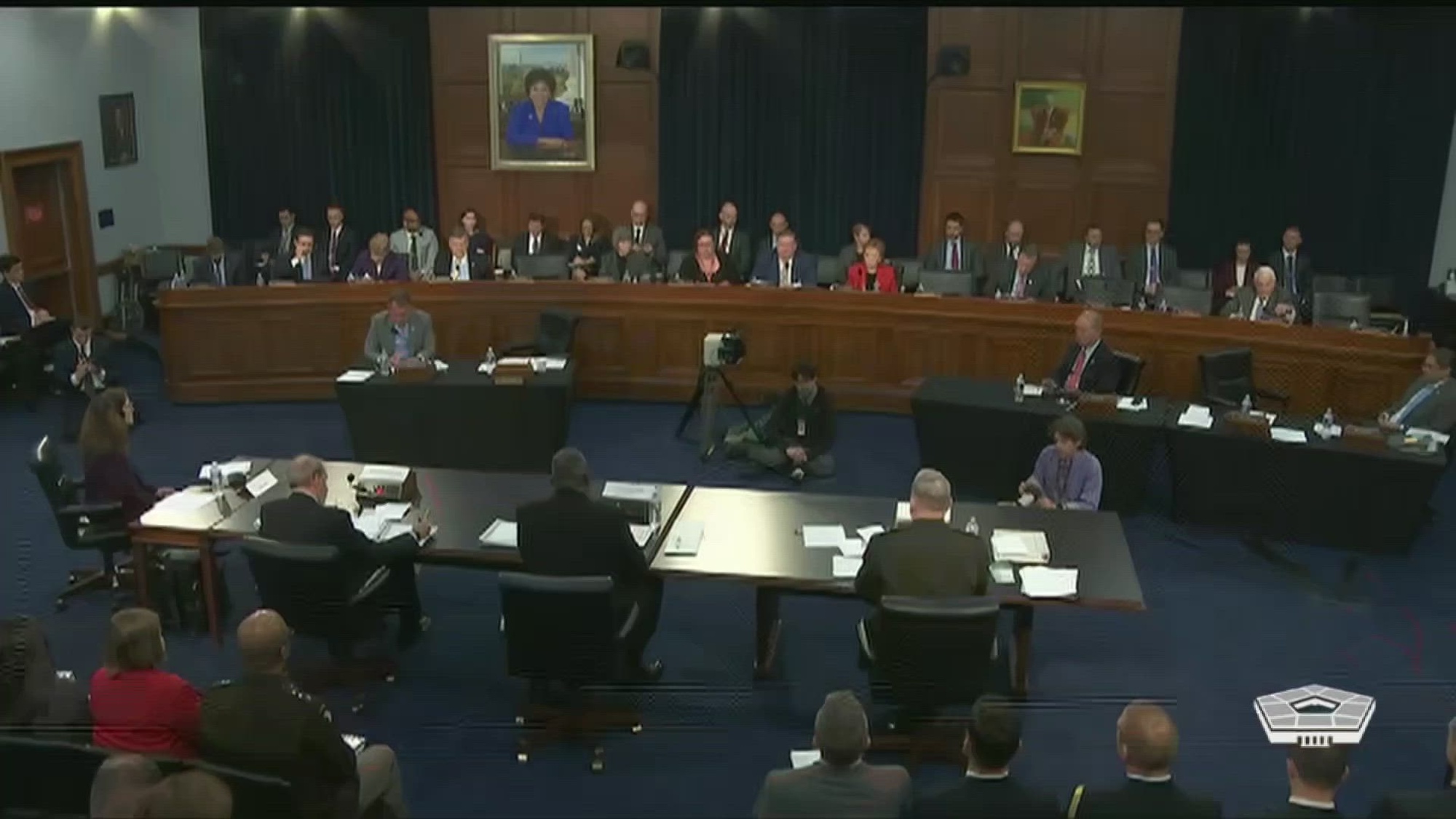 Secretary of Defense Lloyd J. Austin III and Chairman of the Joint Chiefs of Staff Army Gen. Mark A. Milley testify about the Defense Department’s fiscal year 2024 budget request at a hearing of the House Appropriations Committee’s defense subcommittee.