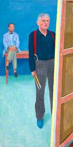 David Hockney ('Self-Portrait with Charlie')