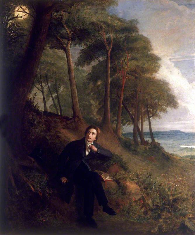 Keats Listening to a Nightingale on Hampstead Heath