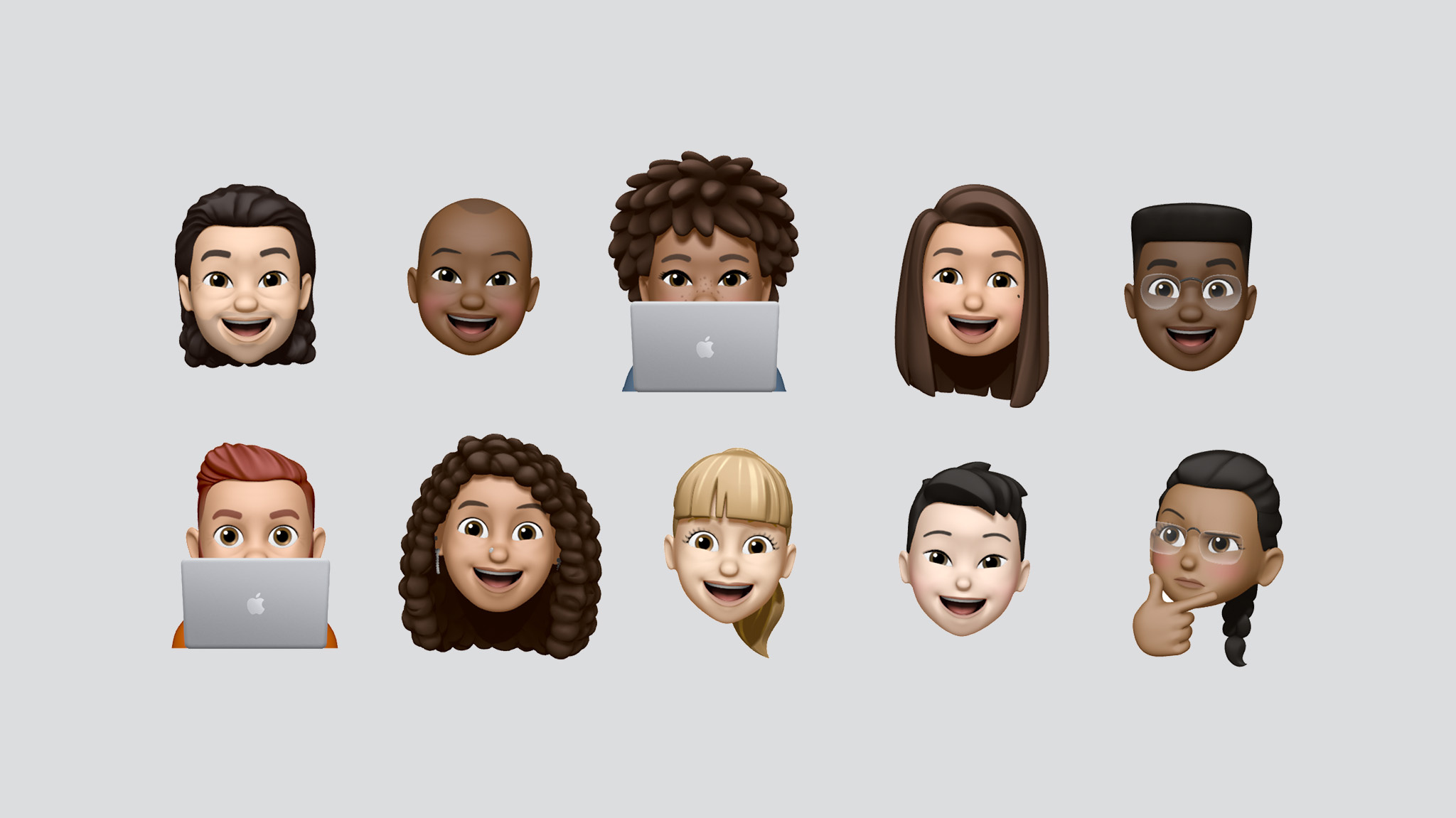 A diverse range of Memoji