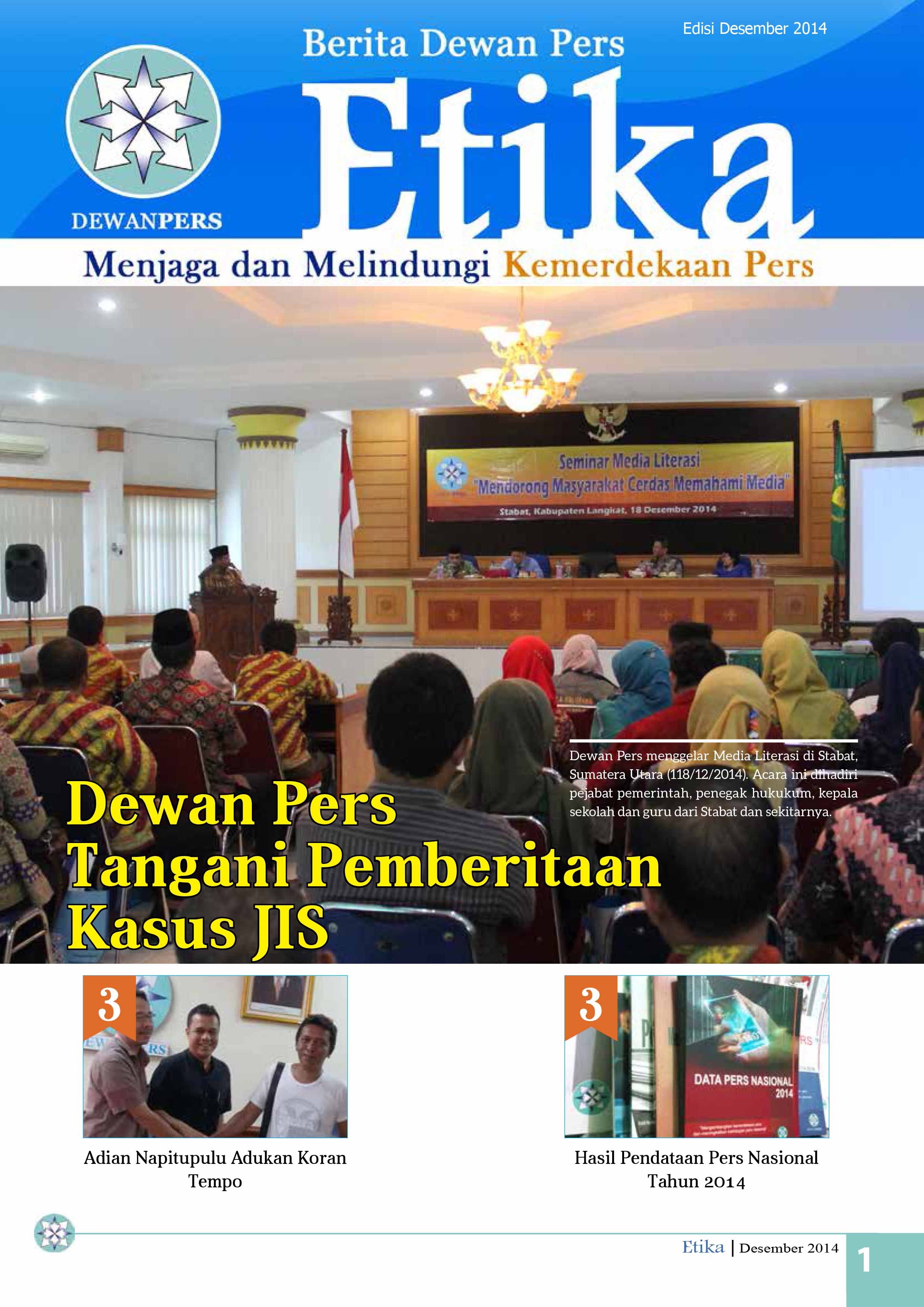 Buletin ETIKA Edisi Desember 2014