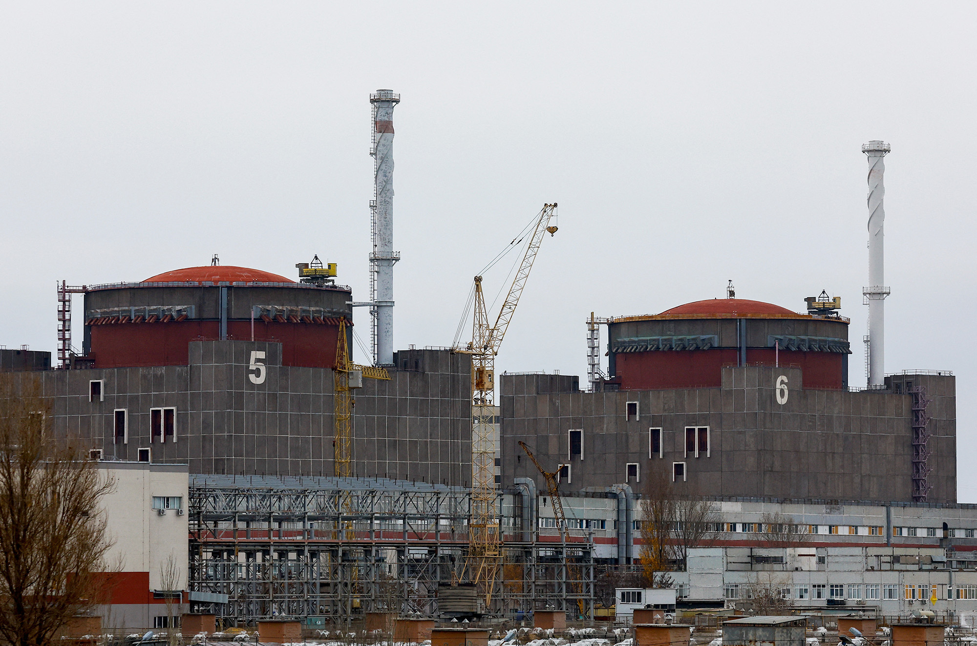 The Zaporizhzhia nuclear power plant in the Zaporizhzhia region of Russian-controlled Ukraine, on November 24.
