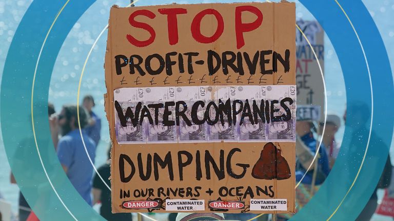 Members of the public and protesters from Hastings and St Leonards Clean Water Action, protest against raw sewage release incidents on the beach in St Leonards, Sussex. Picture date: Friday August 26, 2022.