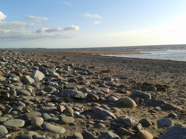 The bathing waters at Allonby