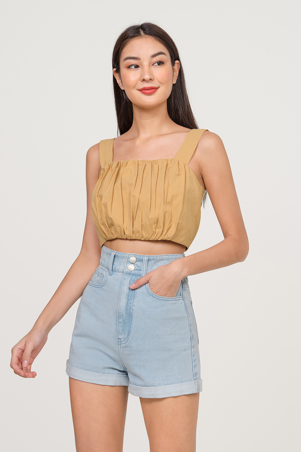 Emme Ruched Crop Top