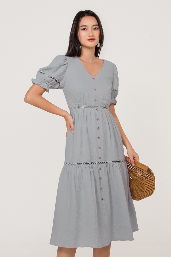 River Sleeved Midi Dress