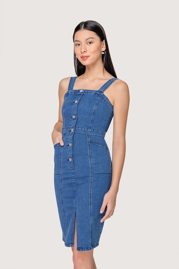 Tina Denim Pencil Dress