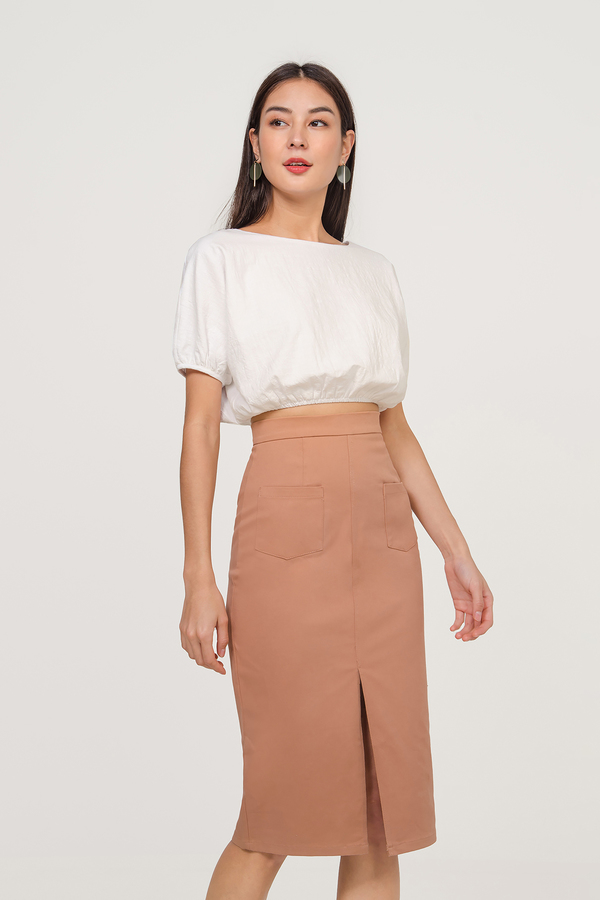 Kori Puff Sleeve Crop Top