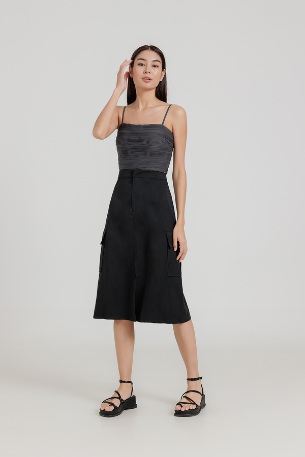 Anders Cargo Pocket Midi Skirt