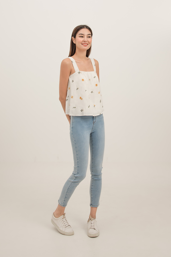 Laguna Embroidered Swing Top