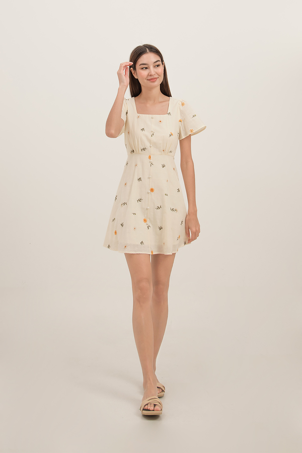 Laguna Embroidered Sleeve Dress