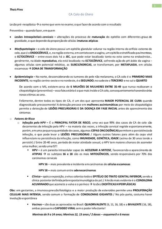 Câncer de Colo do Útero