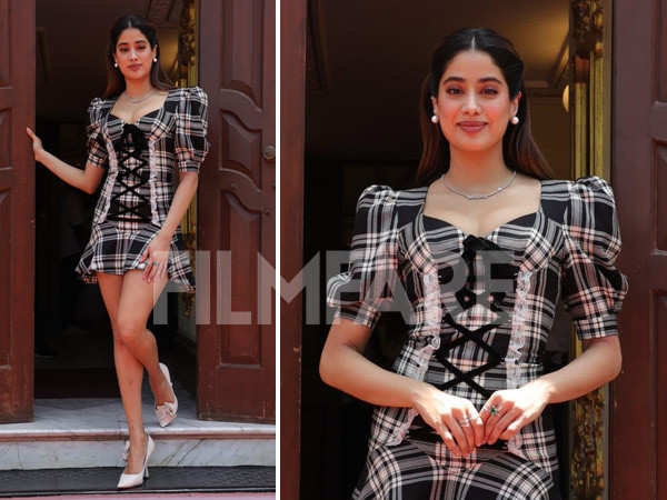 Janhvi Kapoor clicked in the city in a cute dress, see pics