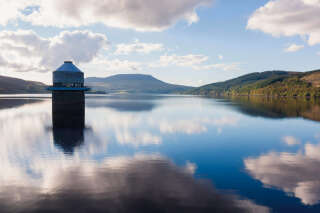 Le lac-réservoir de Celyn, au pays
de Galles. Pour certains des anciens habitants
de la vallée, c’est un cimetière.
