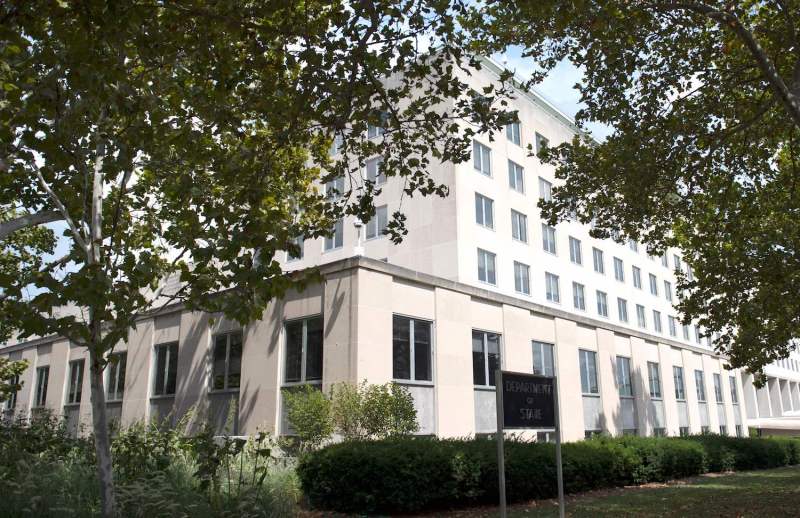 The State Department building is seen in Washington on Sept. 4, 2022.