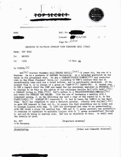 Перехваченное и расшифрованное донесение нью-йоркской резидентуры о встрече Курнакова с Холлом