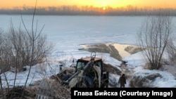 Фото с места аварии в Бийск
