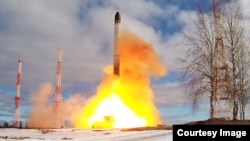 Пуск межконтинентальной баллистической ракеты "Сармат", 21 апреля 2022 года