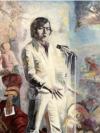Олжас Сулейменов на картине Амандоса Аканаева "Поэма о бессмертии"