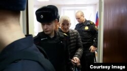 Юрий Дмитриев во время слушаний в суде