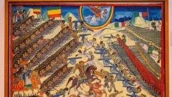 Победоносная битва абиссинцев против итальянцев при Адуа, 1896. Эфиопский лубок