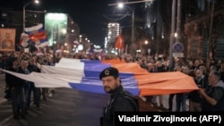 Митинг в Белграде 24 марта 2022 года
