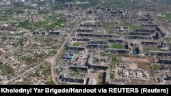 Город Бахмут, уничтоженный в результате российских атак. Июнь, 2023