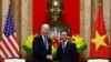 Президент США Джо Байден встречается с президентом Вьетнама Во Ван Тхыонгом в Президентском дворце в Ханое. 11 сентября 2023 года