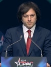 Ираклий Кобахидзе, Виктор Орбан, Конференция консервативных политических действий (коллаж)