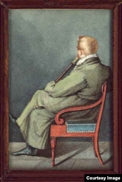 П.А. Вяземский. Акварель неизвестного художника, конец 1840-х.